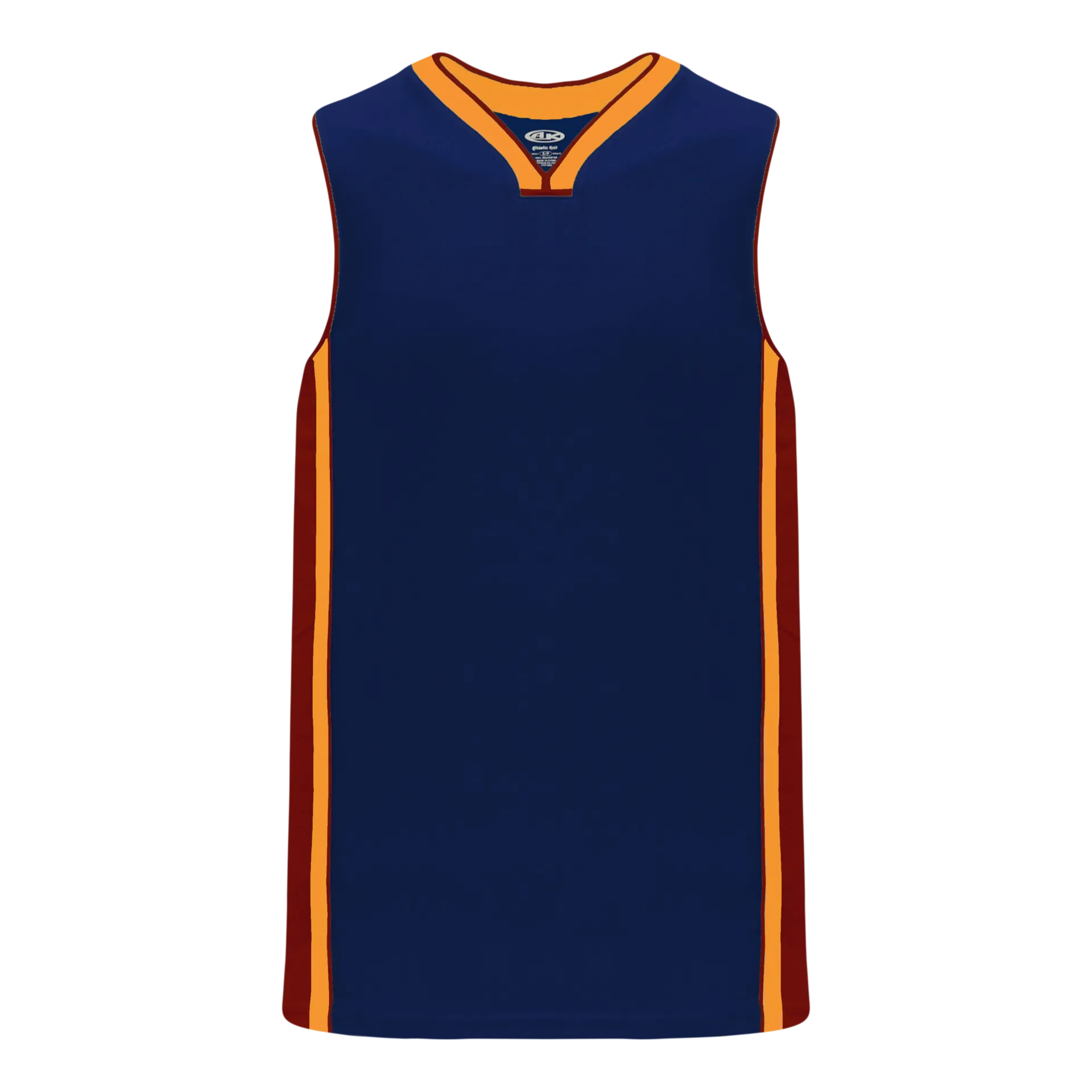 Athletic Knit (AK) B1715Y-544 Youth Navy/AV Red/Gold Pro Basketball Jersey