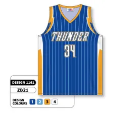 Athletic Knit Custom Sublimated Basketball Jersey Design 1161