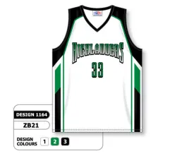 Athletic Knit Custom Sublimated Basketball Jersey Design 1164