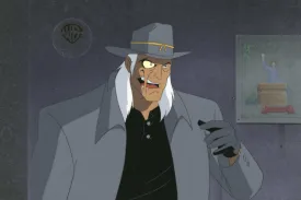 Batman The Animated Series Original Production Cel On Original Background: Jonah Hex