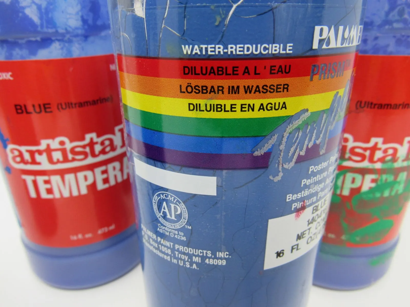 Binny & Smith Inc Artista II Tempera Paint - Lot of 4 Ultramarine 54-3115-1-142W -- New