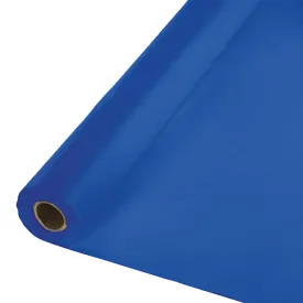 Bulk Cobalt Blue Plastic Banquet Roll 250 ft by 40 inch