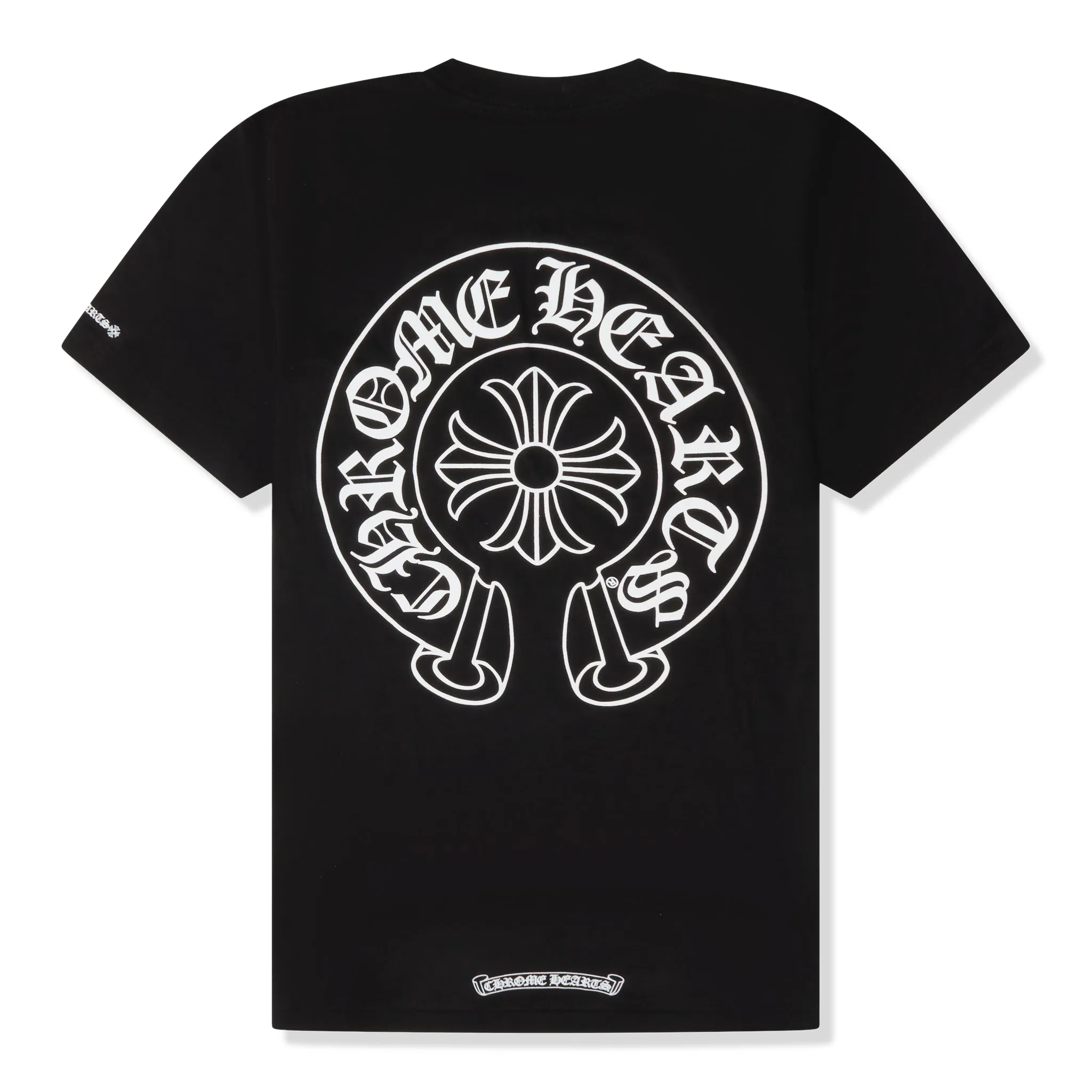 Black Chrome Hearts Horse Shoe Pocket Logo T-Shirt with Optimal Size and Fit