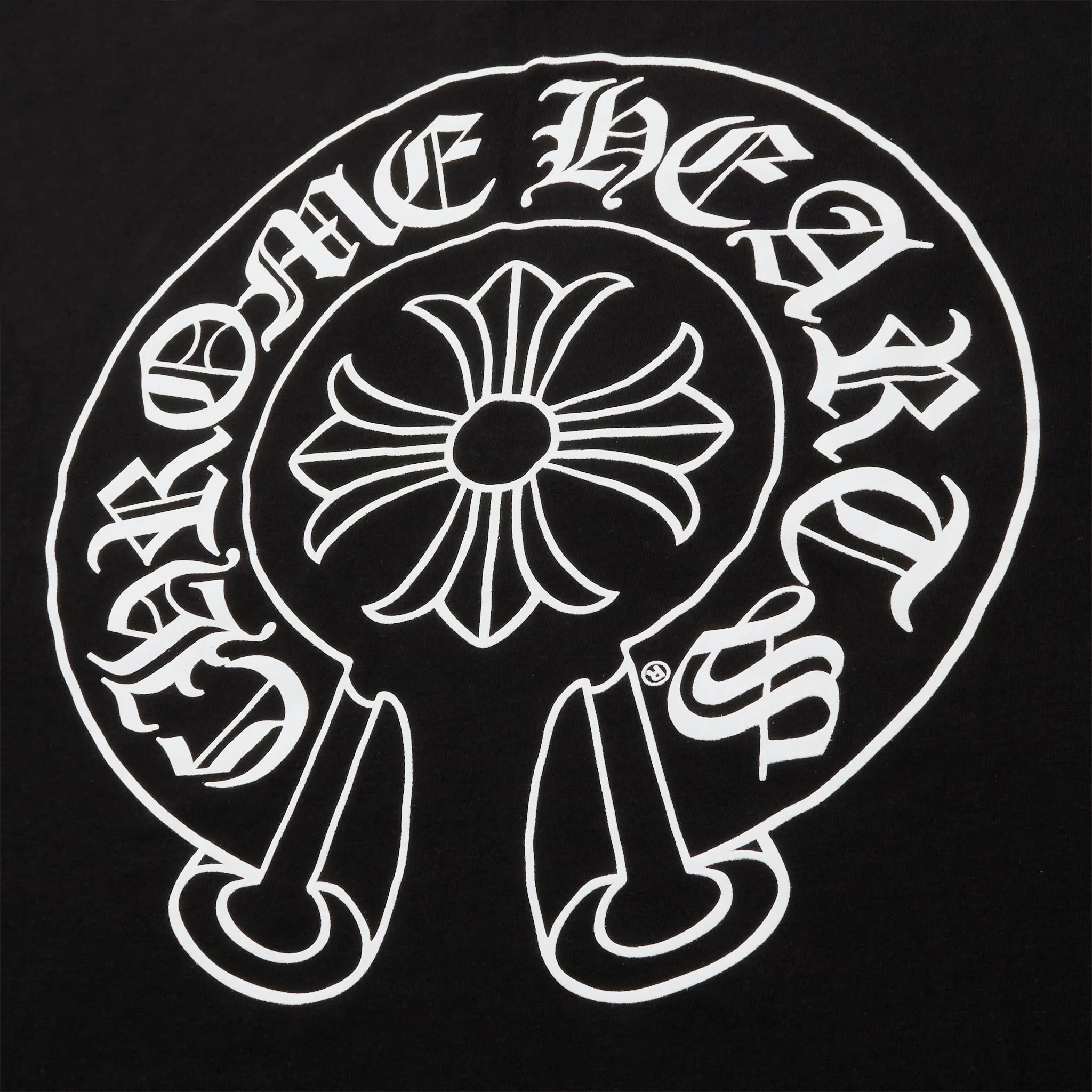 Black Chrome Hearts Horse Shoe Pocket Logo T-Shirt with Optimal Size and Fit