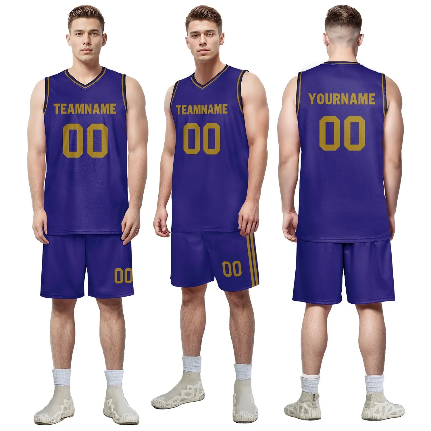 Custom Purple Classic Style Sports Uniform Basketball Jersey BBJ01-D020105-3