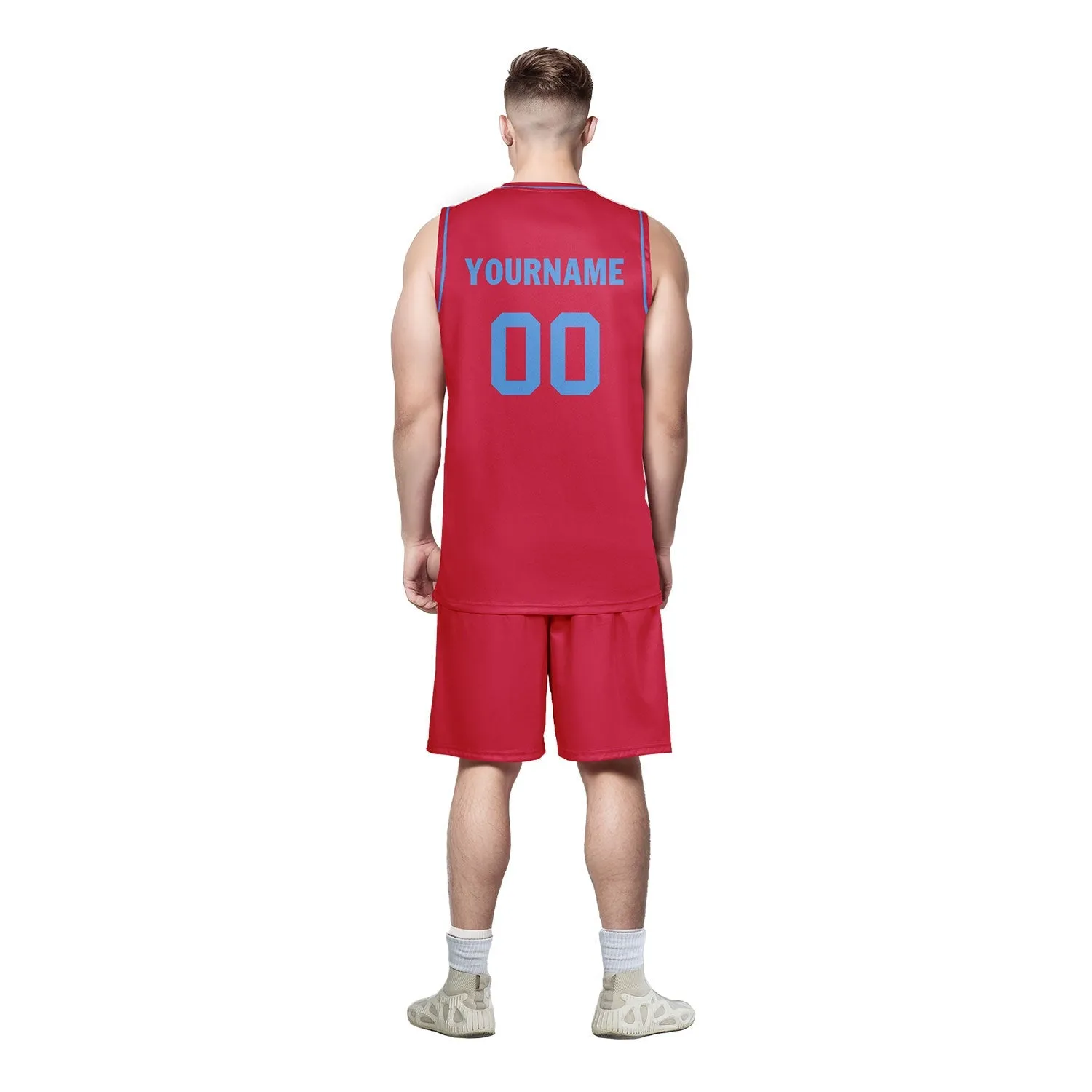 Custom Red Classic Style Sports Uniform Basketball Jersey BBJ01-D020105-23