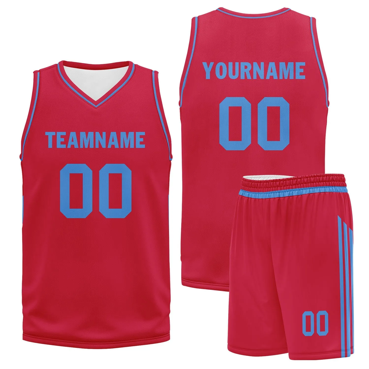 Custom Red Classic Style Sports Uniform Basketball Jersey BBJ01-D020105-23