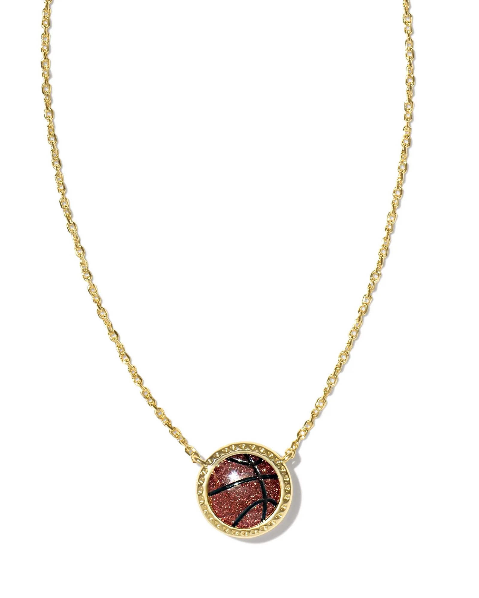 Kendra Scott Basketball Pendant Necklace