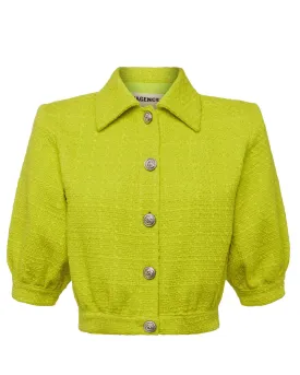 Lime Cove Crop Shirt Sleeve Jacket