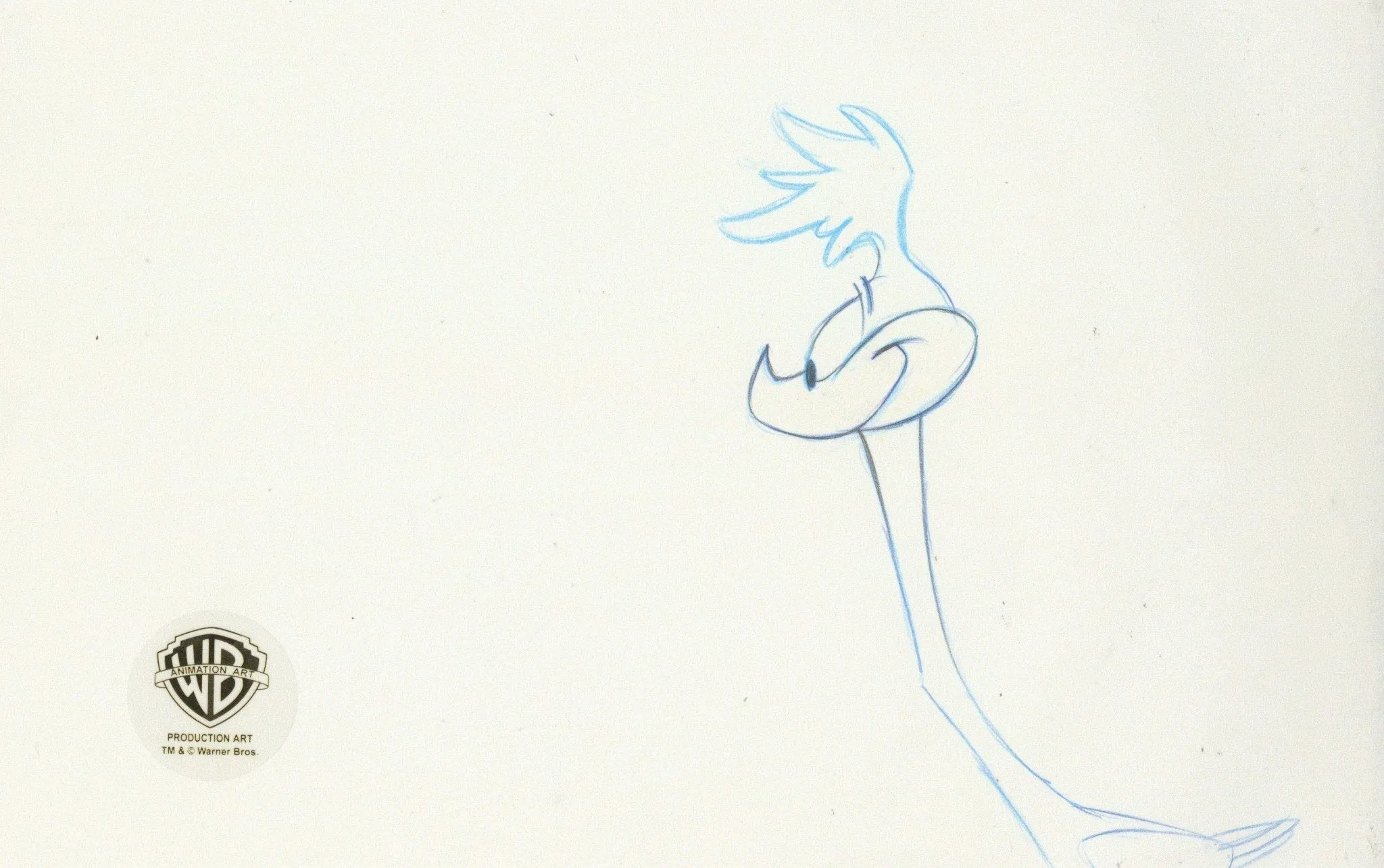 Looney Tunes Original Production Drawing:  Road Runner