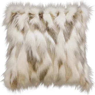 Snowshoe Hare Faux Fur Cushion