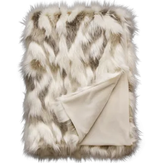 Snowshoe Hare Faux Fur Cushion