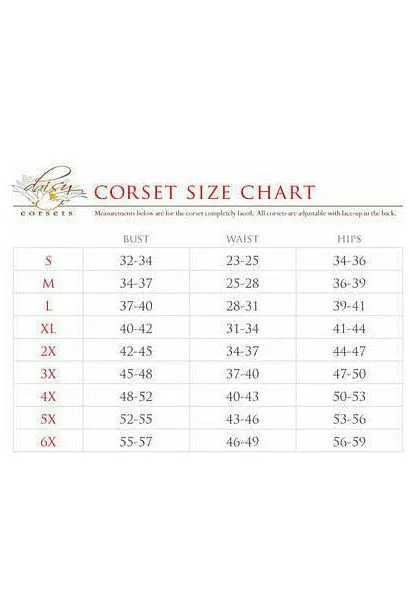 Top Drawer Red Satin Steel Boned Uniforming Corset w/Straps